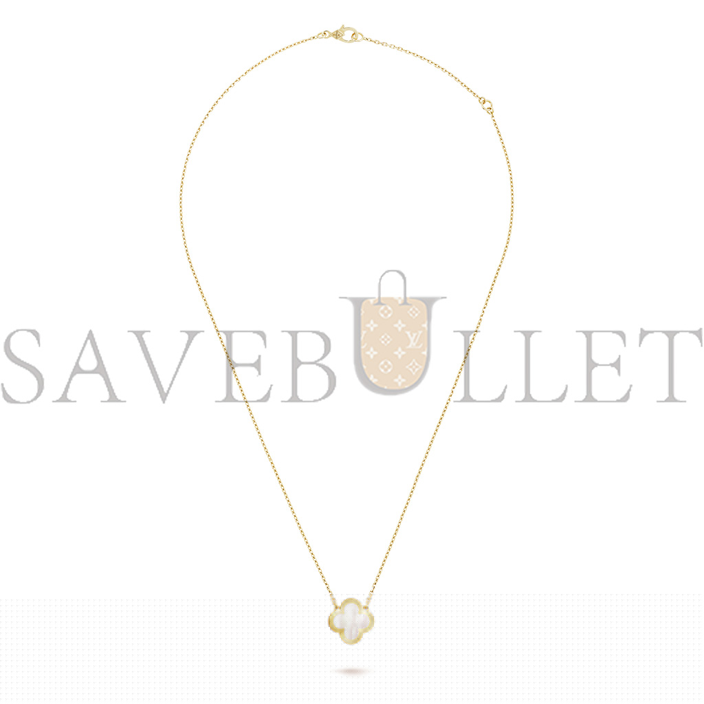 V*N CL*F arpels pure alhambra pendant - yellow gold, mother-of-pearl  vcara39700